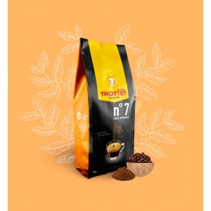 N°7 100% Arabica 1kg Coffeebeans Cafés Trottet