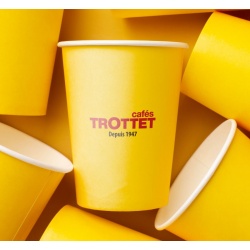 Trottet Gobelets en carton jaunes 20CL