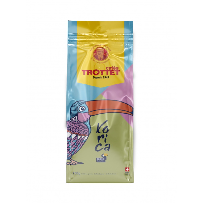 Korica Costa Rica Coffeebeans 250G Cafés Trottet Korica Costa Rica Coffeebeans 250G Cafés Trottet