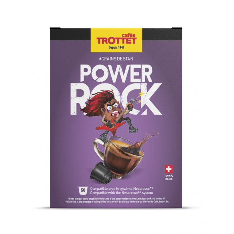 Capsule Nespresso®* compatible Power Rock 50 capsules Capsule Nespresso®* compatible Power Rock 50 capsules
