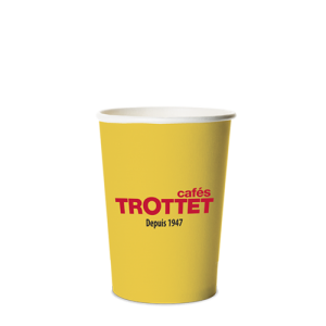 Trottet Gobelets en carton jaunes 10 CL 80 pièces