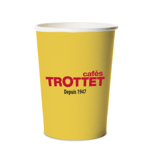 Trottet Yellow Cardboard Cups 30CL