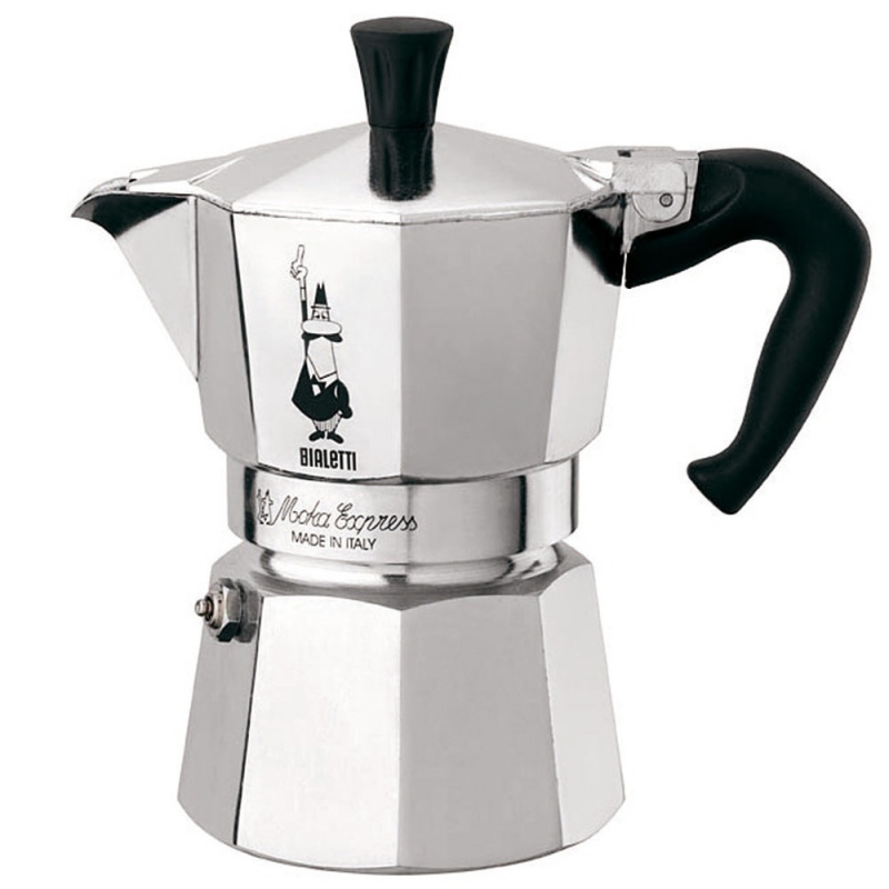 Bialetti Moka Express 6 tasses + café moulu Roma 250gr