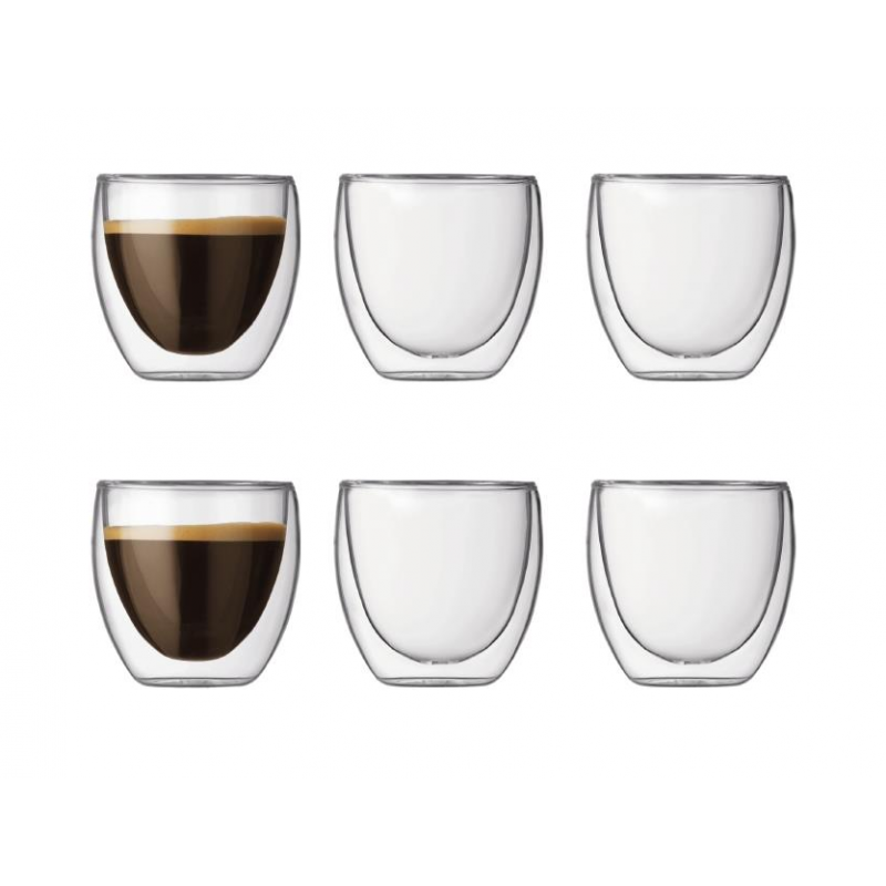 Bodum Pavina Glass 0.25 l 6 Pièces Bodum Pavina Glass 0.25 l 6 Pièces