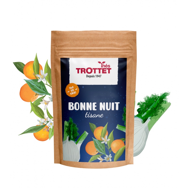 Tisane pour le sommeil - Nuit - vrac Cafés Trottet