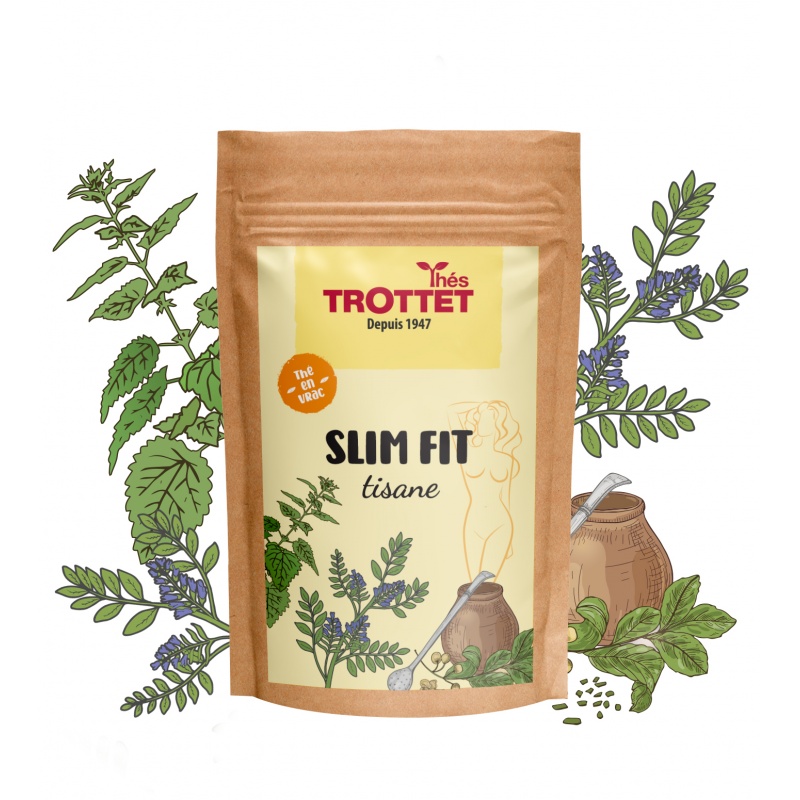 Tisane Minceur Slim Fit Amincissant en Vrac 100G Cafés Trottet