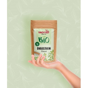 Tisane Bio Digestion feuilles en Vrac 100G Cafés Trottet